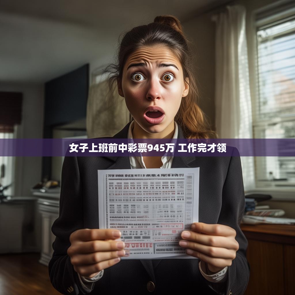 女子上班前中彩票945万 工作完才领