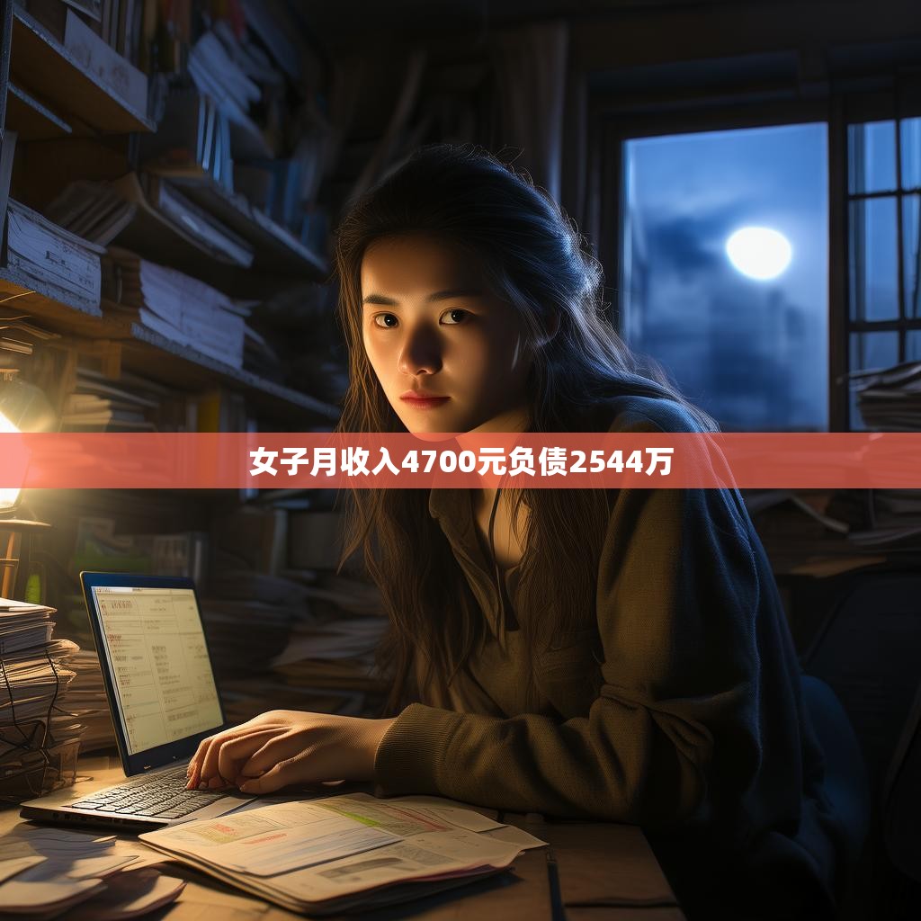 女子月收入4700元负债2544万