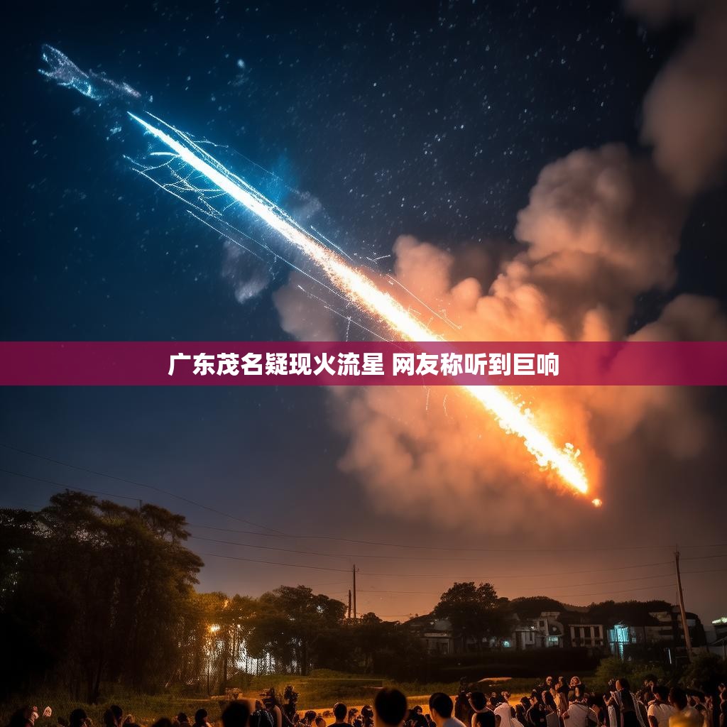 广东茂名疑似出现火流星