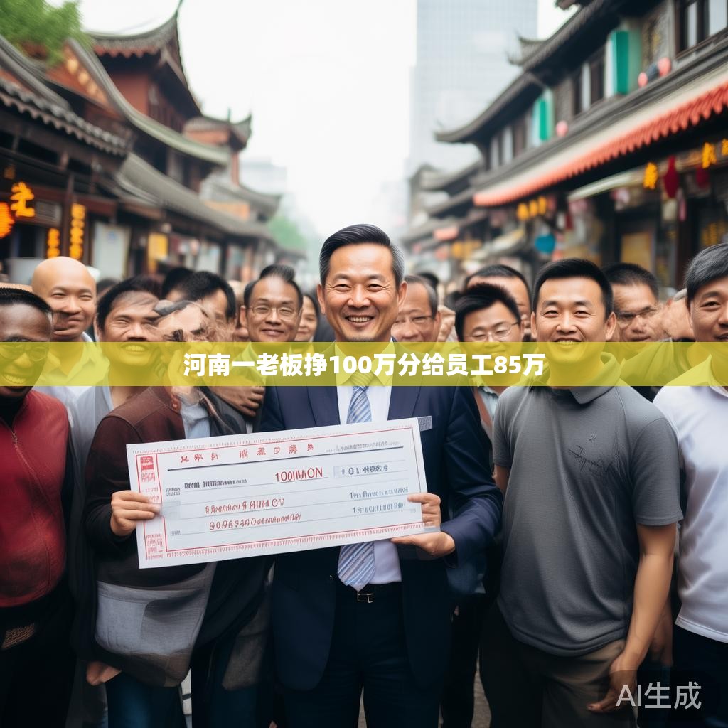 河南一老板挣100万分给员工85万