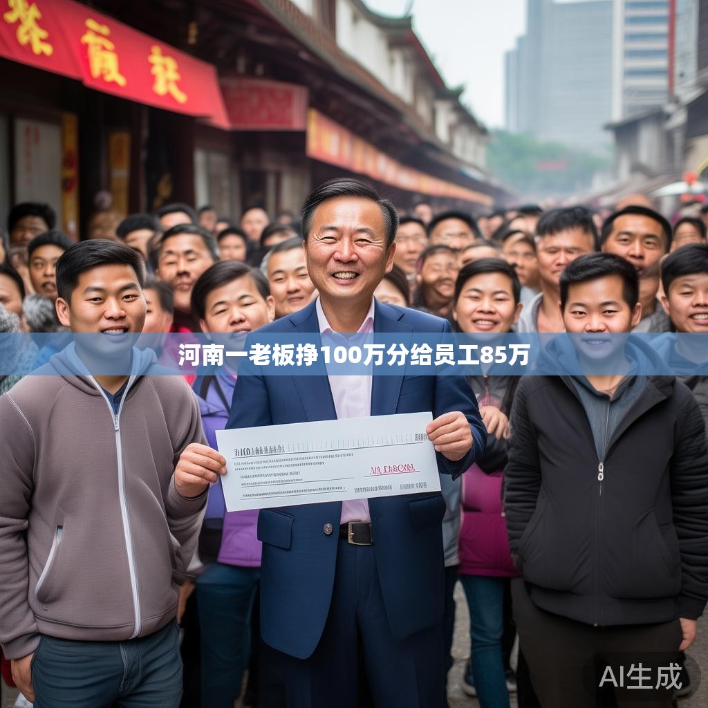河南一老板挣100万分给员工85万
