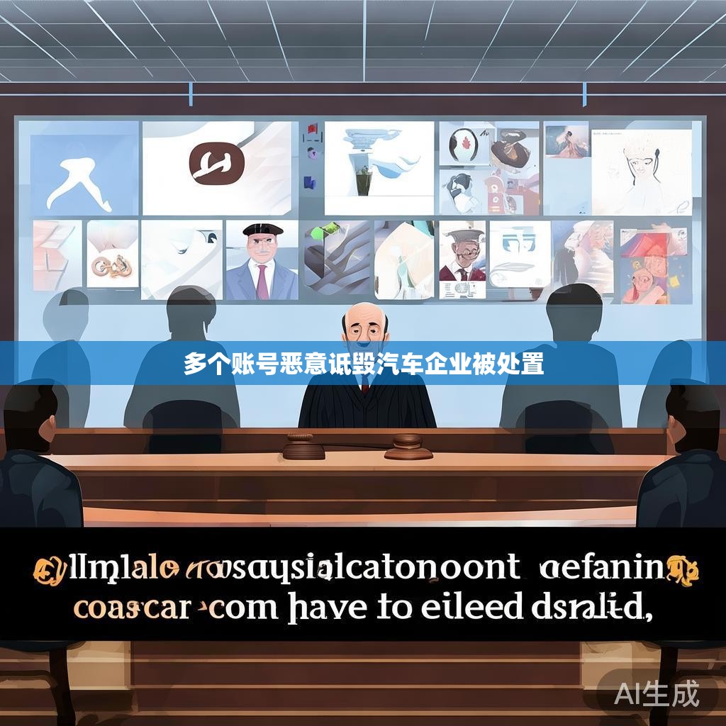 多个账号恶意诋毁汽车企业被处置