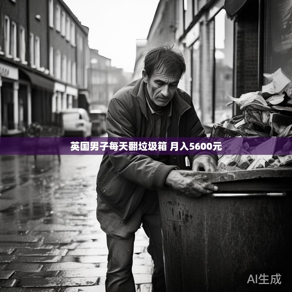 英国男子每天翻垃圾箱 月入5600元