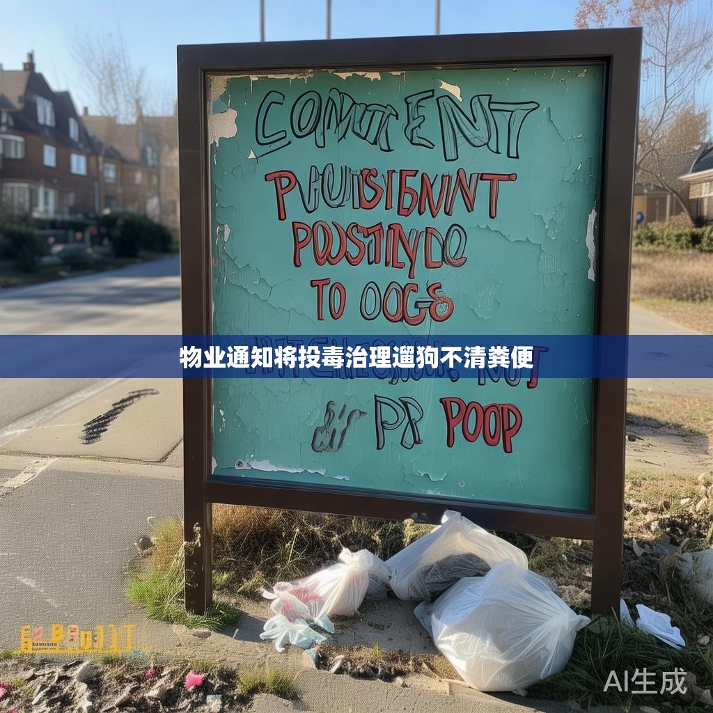物业通知将投毒治理遛狗不清粪便