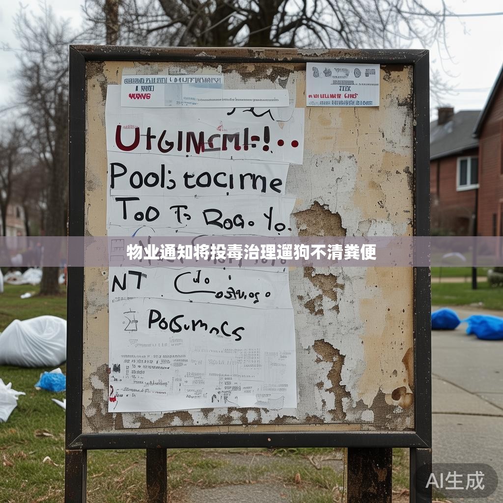 物业通知将投毒治理遛狗不清粪便 物业通知将投毒治理遛狗不清粪便
