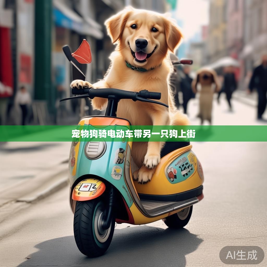 一次难忘的陪伴之旅 宠物狗骑电动车带另一只狗上街