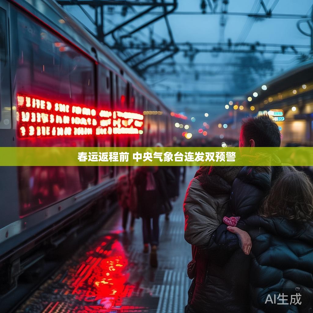 春运返程期间中央气象台发布双预警