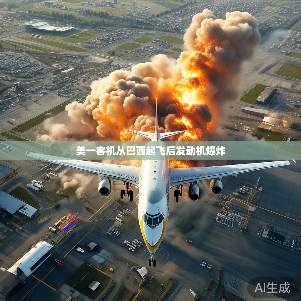 美一客机从巴西起飞后发动机爆炸 美一客机从巴西起飞后发动机爆炸